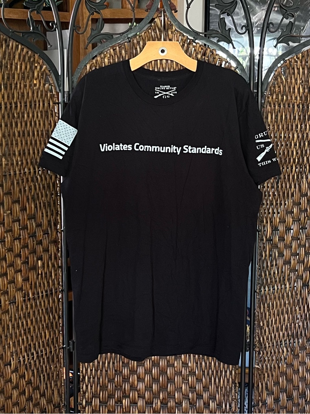 XL Grunt Style Violates Community Standards Cotton Tee